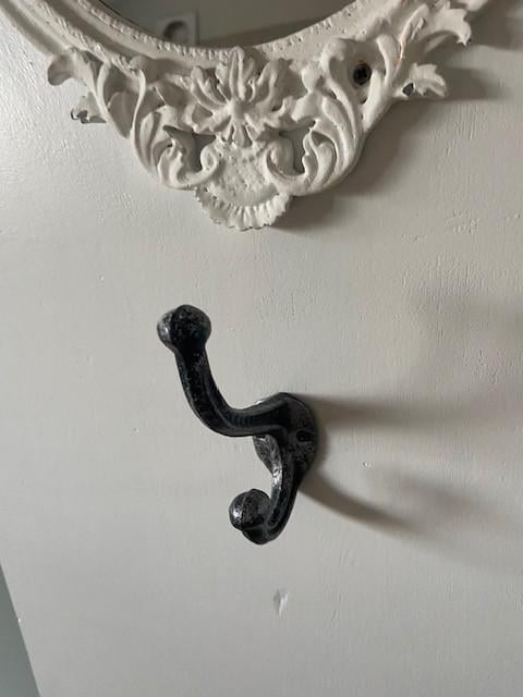 Brocante kapstok/spiegel