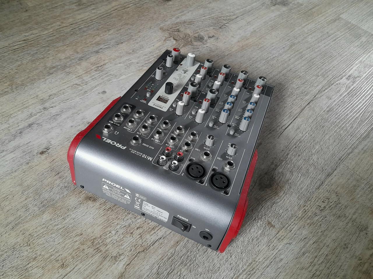 Proel 10Ch 2 bus Mixer plus FX