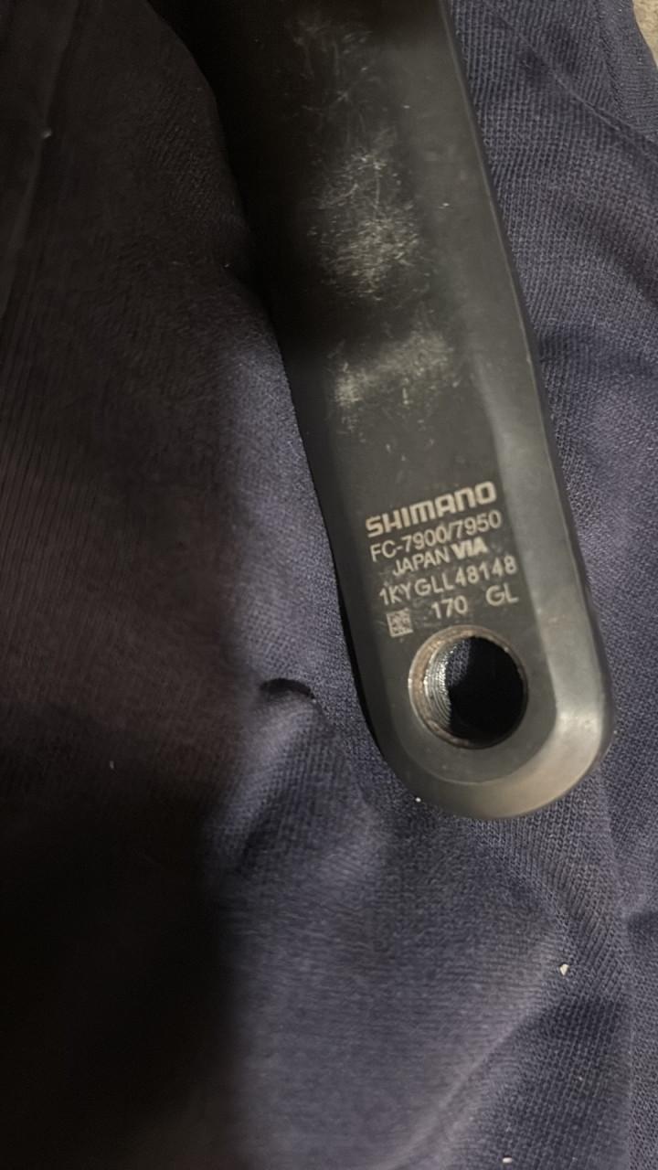 Crankstel Shimano 170 en 165 mm