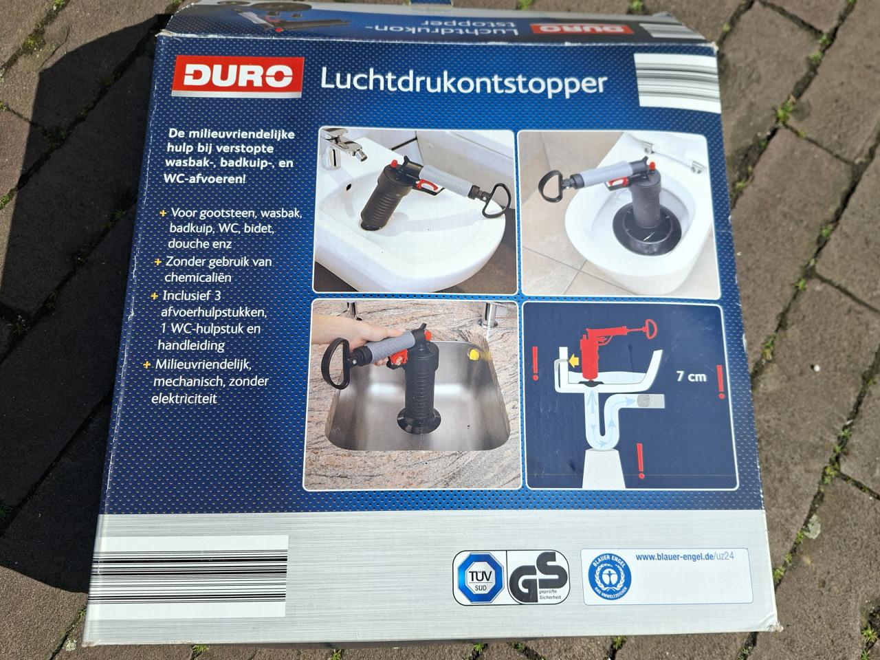 Luchtdrukontstopper.