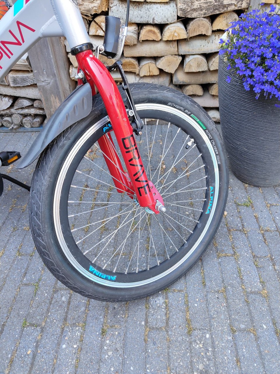Alpina Brave 20 inch fiets nieuwe Schwalbe banden