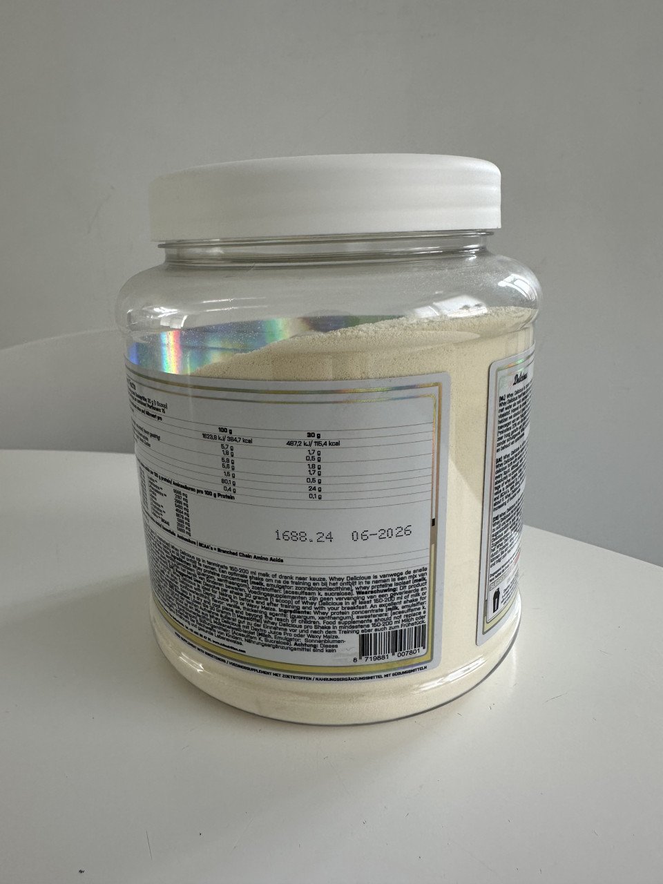 Whey delicious vanille 450 gram - nieuw!