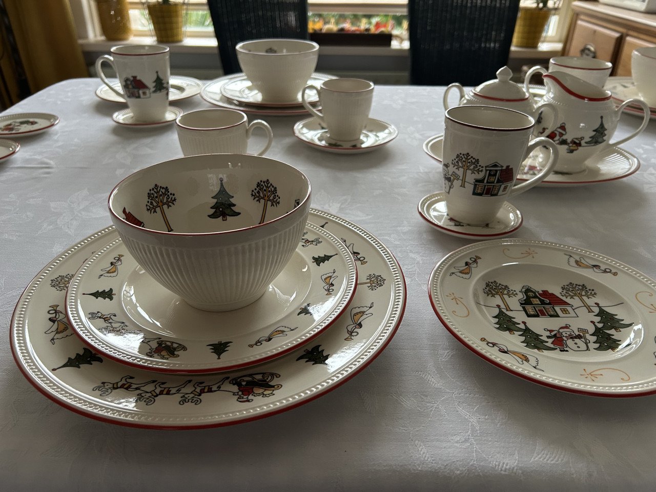 Wedgwood Windsor Christmas kerst servies.