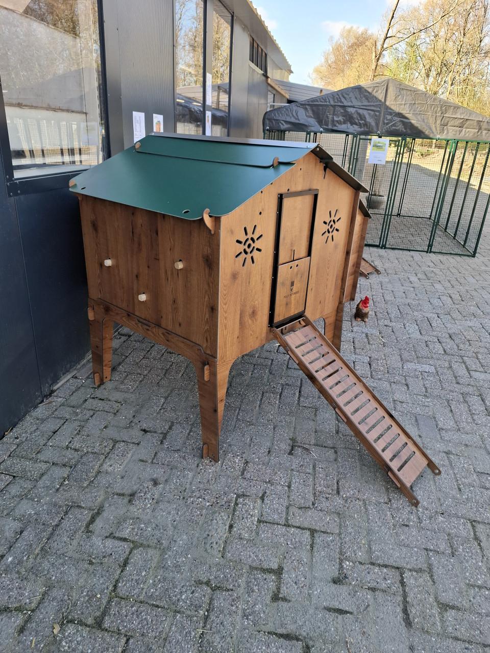 Trespa Kippenhok | Duplex 2X DEMO MODEL van € 1299,00 voor € 995,00