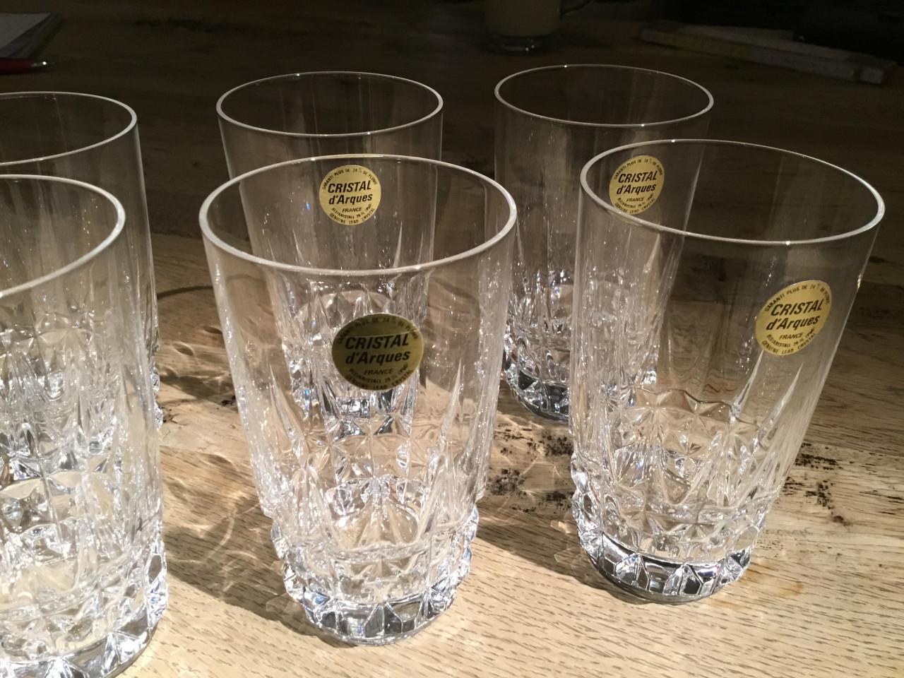 6 Kristallen Glazen Cristal D,Arques