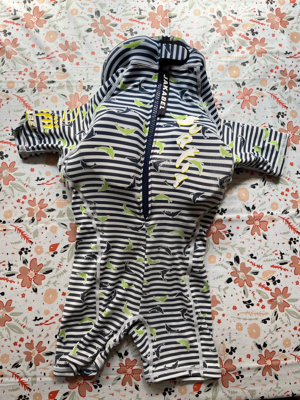 Drijfpakje Dolphin Stripe  Blauw  merk Jakabel