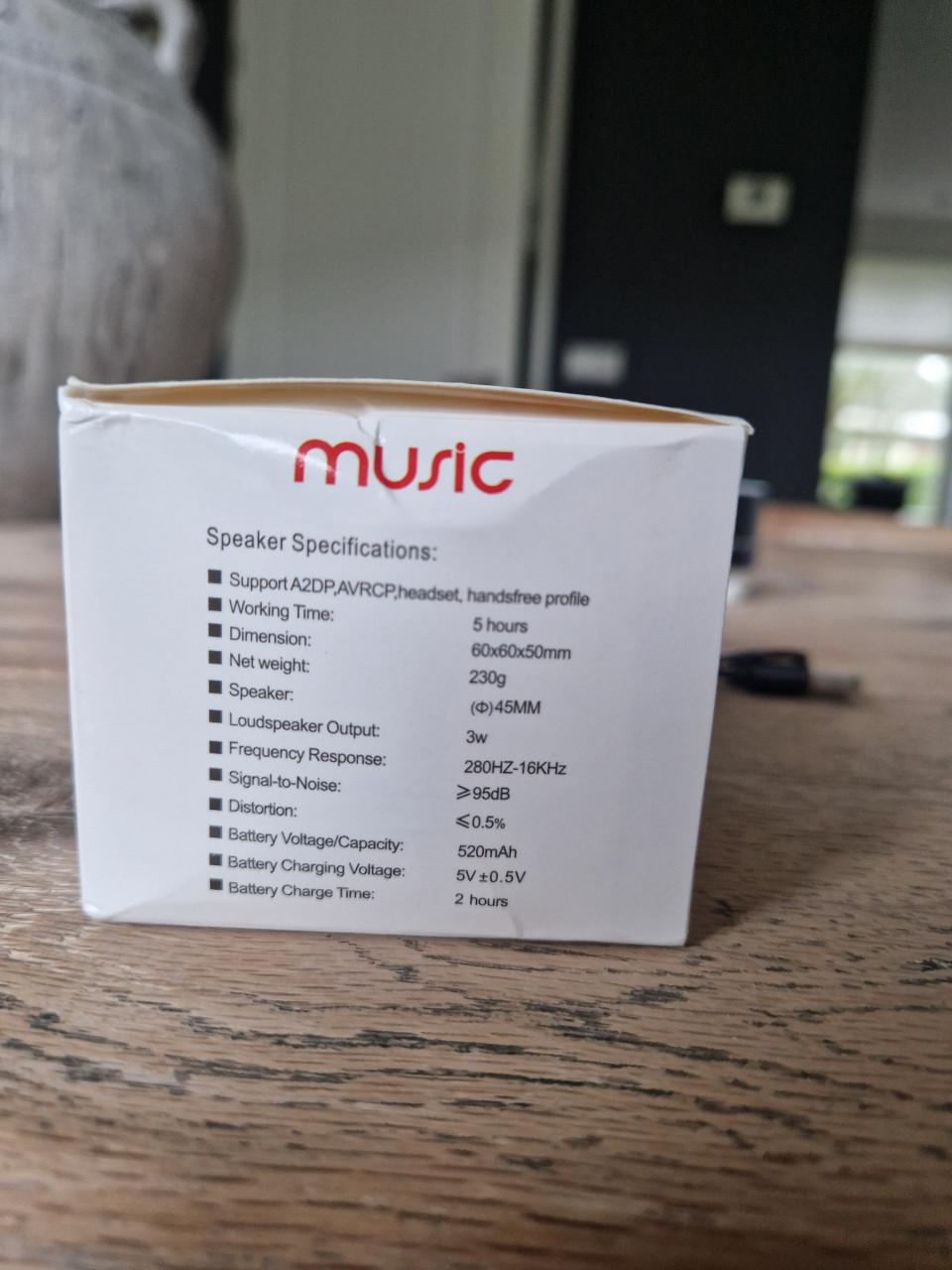 MUSIC mini s speaker NIEUW (meerdere beschikbaar)