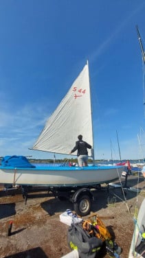 Flying arrow schakel 5.60 met trailer en motor
