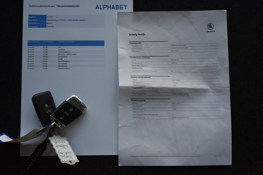 Skoda Kodiaq 1.5 tsi sportline | mj21 | trekhaak | camera | adapt. cruise c