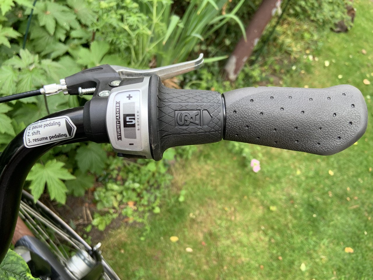 Herenfiets Sparta Matt Black 61 cm 5 speed / rollerbrakes/ verlichting.