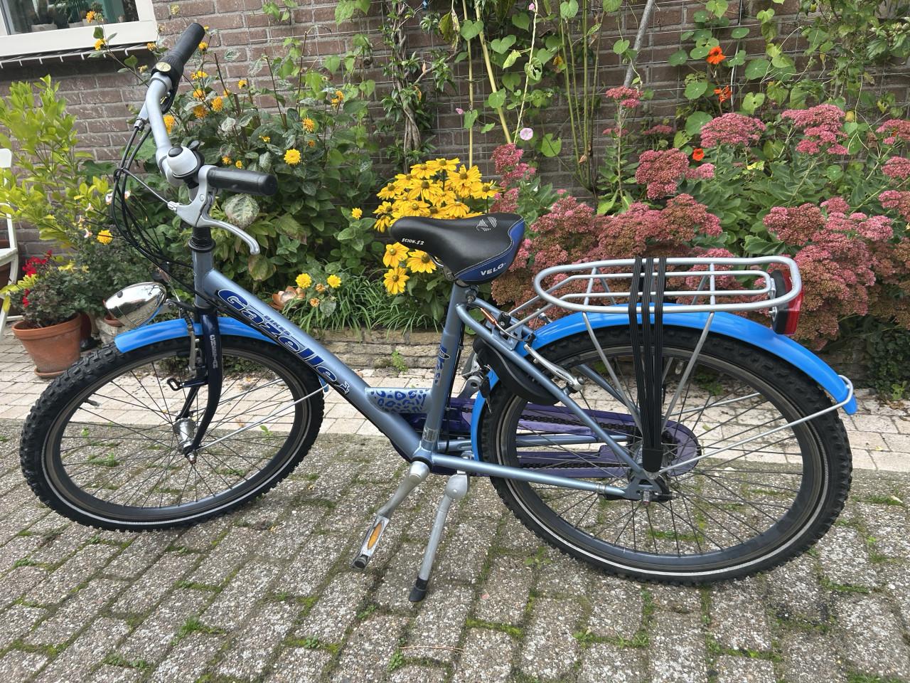 Meisjes fiets Gazelle Cheetah  3 versn velgrem achter rem. In orde gemaakt.