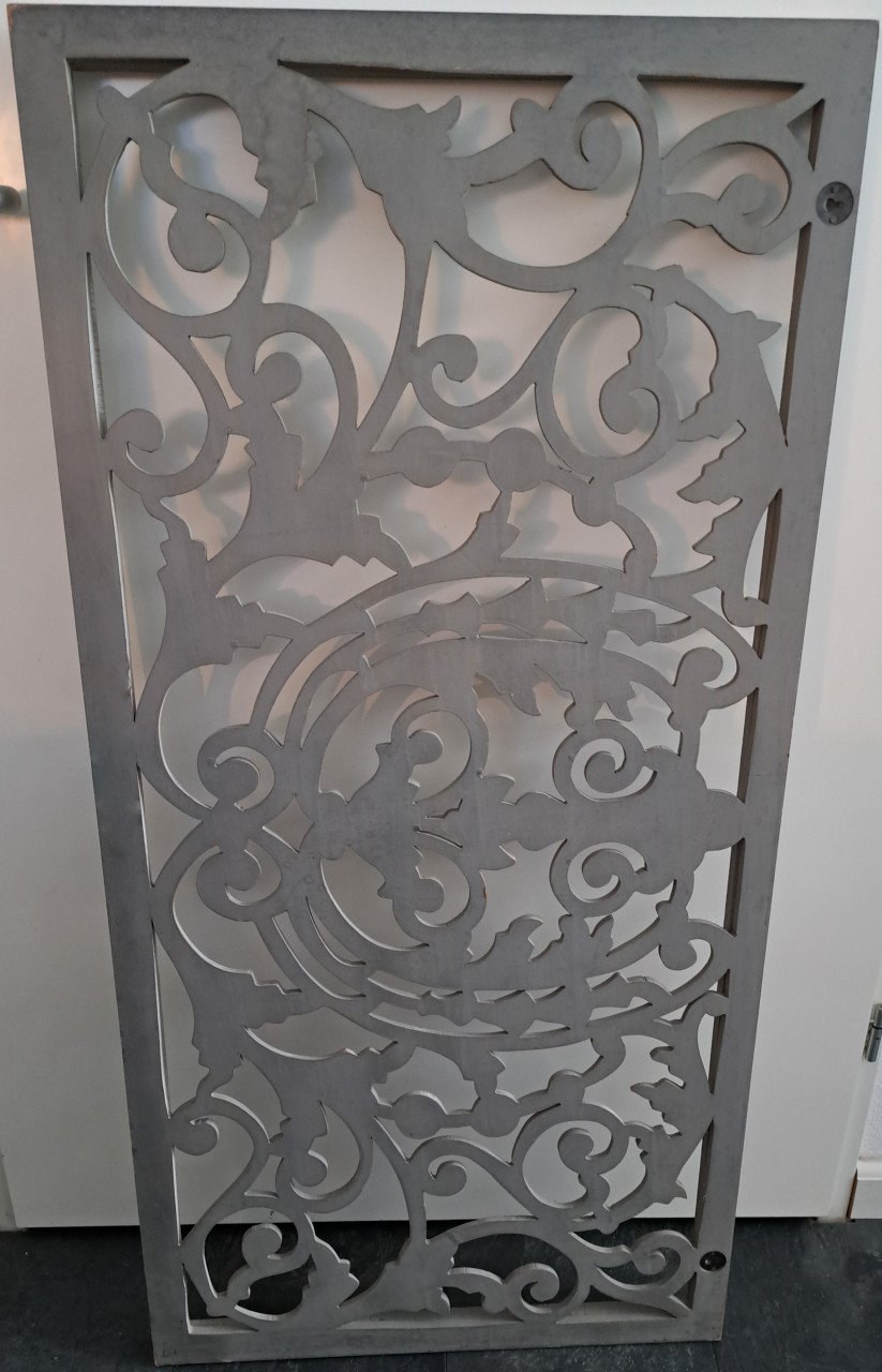 Prachtig wandpaneel, wash-grey 120 x 60 cm