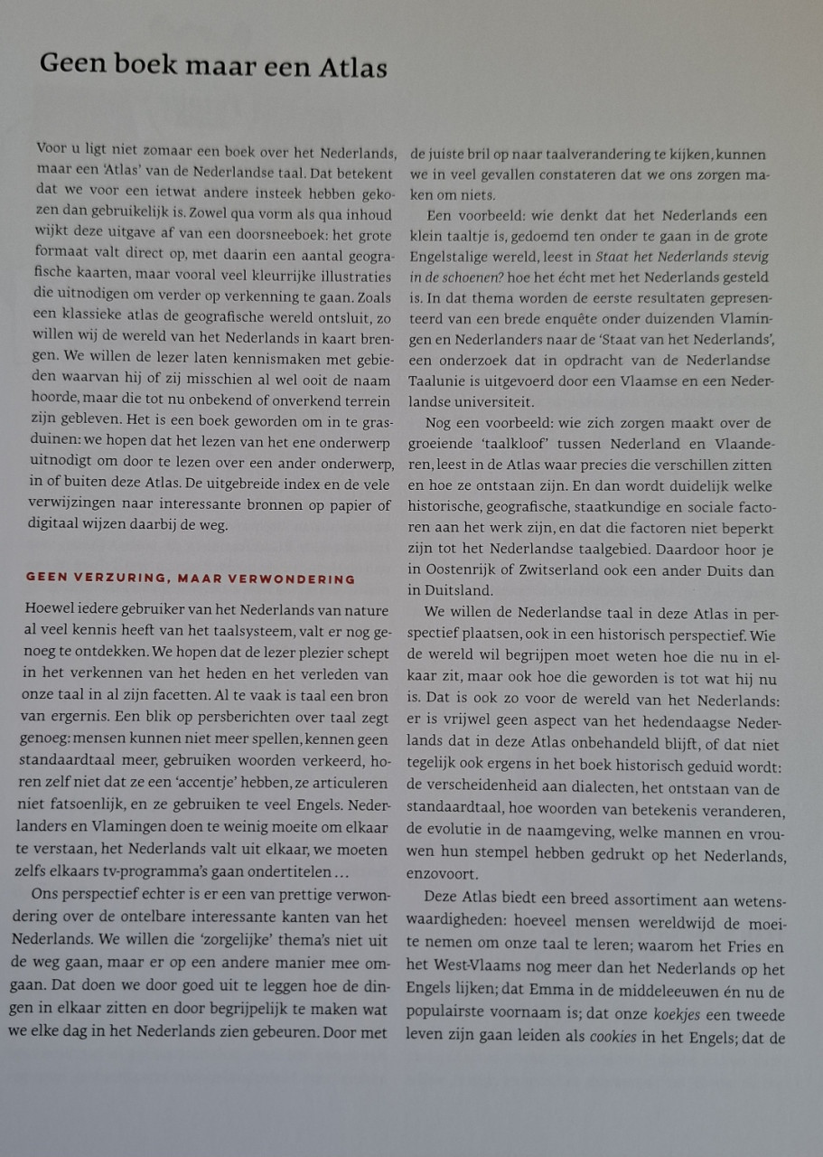 Atlas van de Nederlandse Taal, door Mathilde Jansen e.a.
