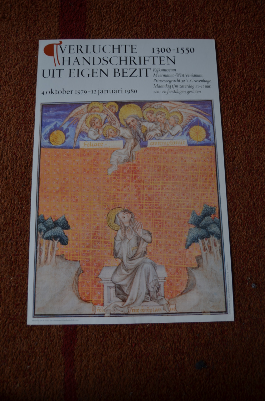 Museumtentoonstellingen op een poster Meermanno Den Haag