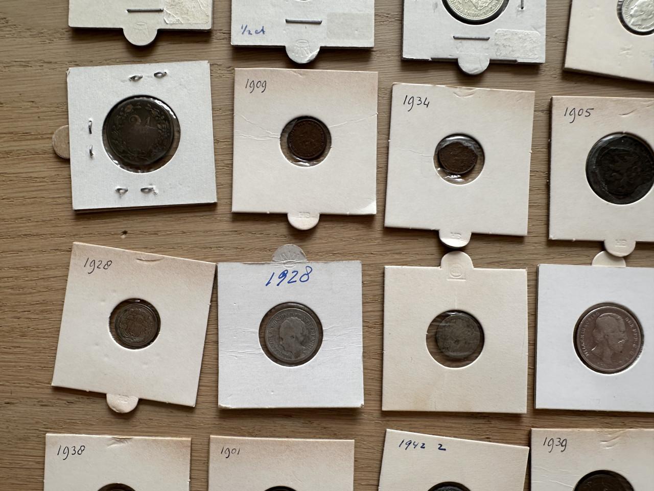 Diverse kleine zilveren munten (mag weg voor zilverprijs!)