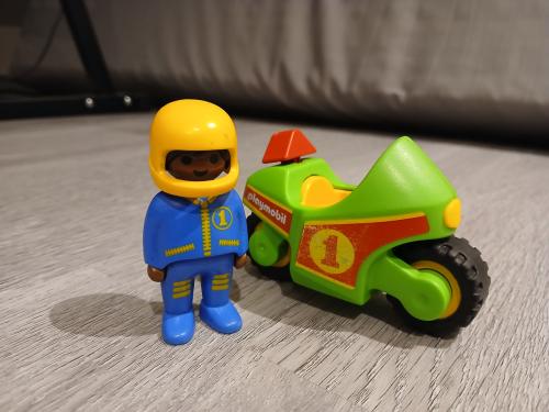 123 playmobil motor + coureur, voor Sinterklaas?