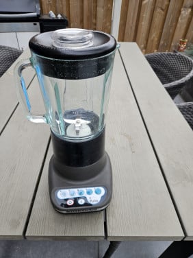 Mooie grote vintage werkende KitchenAid ultra power blender met glas....