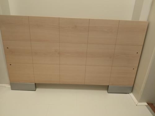 Houten eenpersoonsbed met lattenbodem