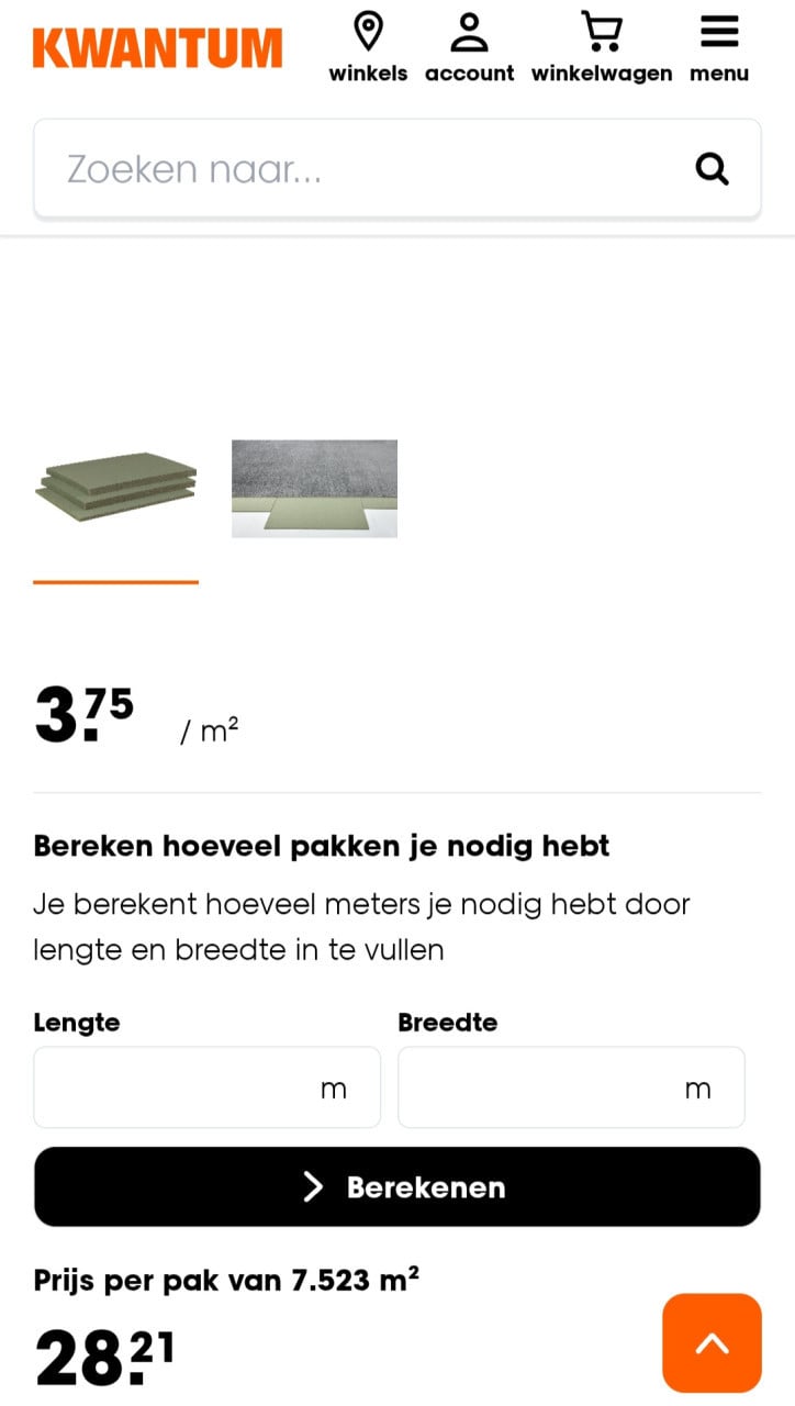 Ondervloer groen zachtboard