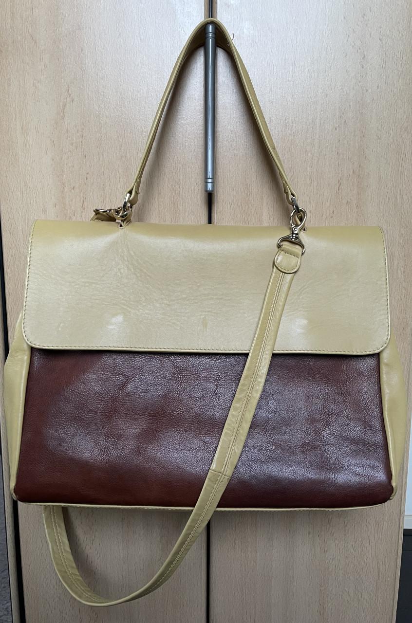 Leren office/laptop tas