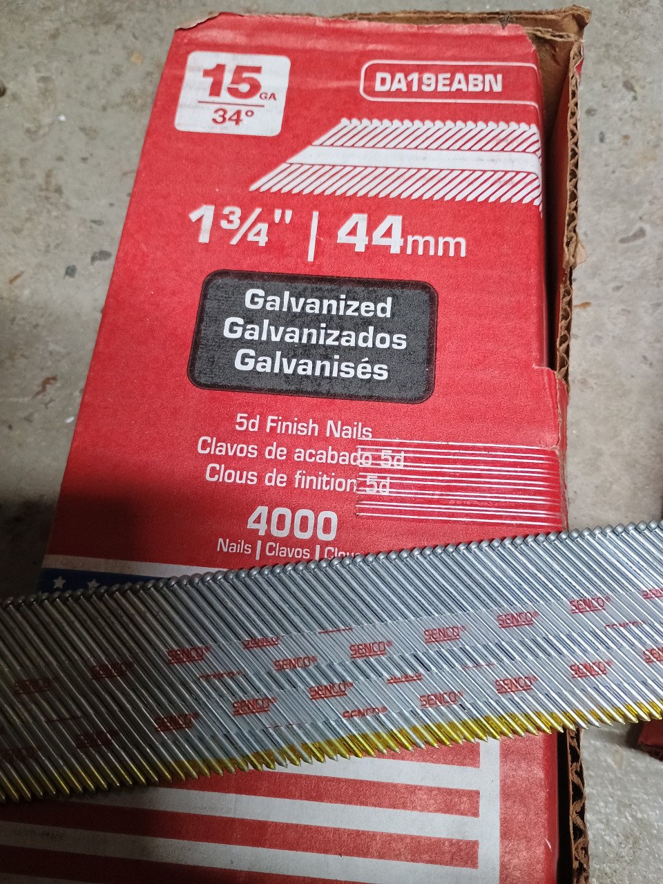 Senco spijkers verschillende maten
