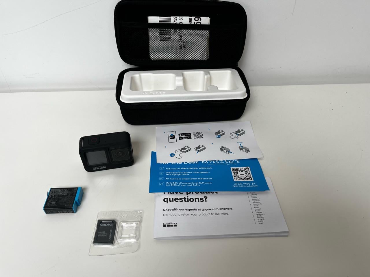 GoPro 9. hero camera met accessoire set