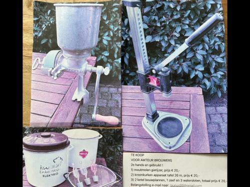 Moutmolen e.a. apparaten