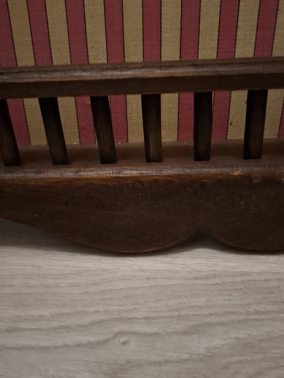 Grote houten vintage kruidenrek