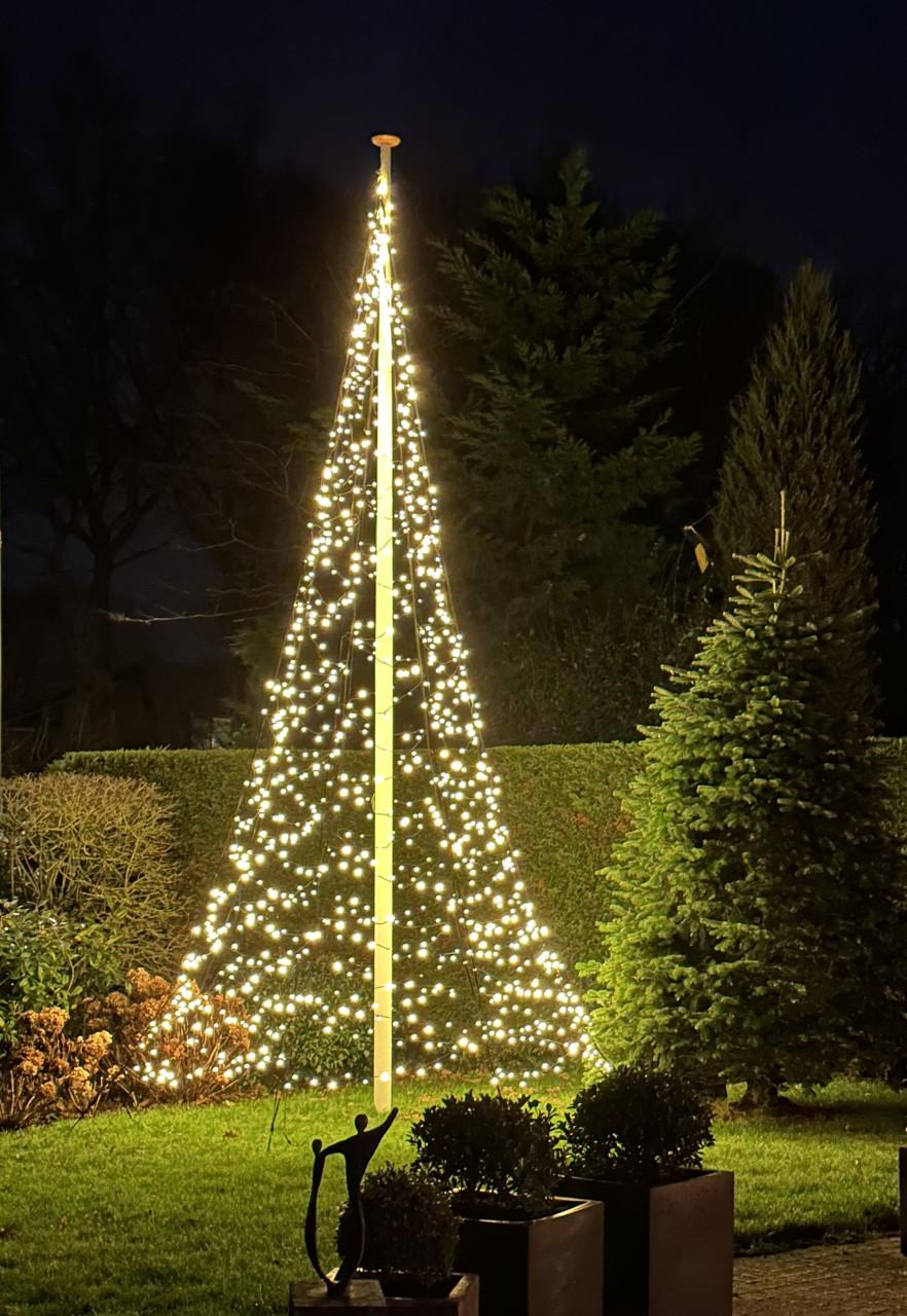 Fairybell 6 meter 1200 leds Vlaggenmast Kerstverlichting