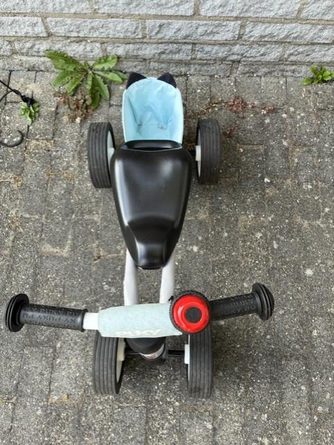 Puky Wutsch loopfiets met mandje lichtgrijs/lichtblauw