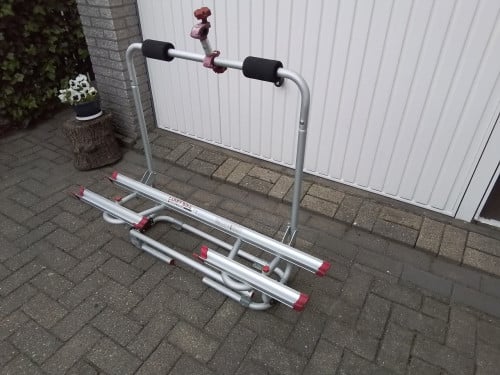 Fietsdrager voor op dissel caravan