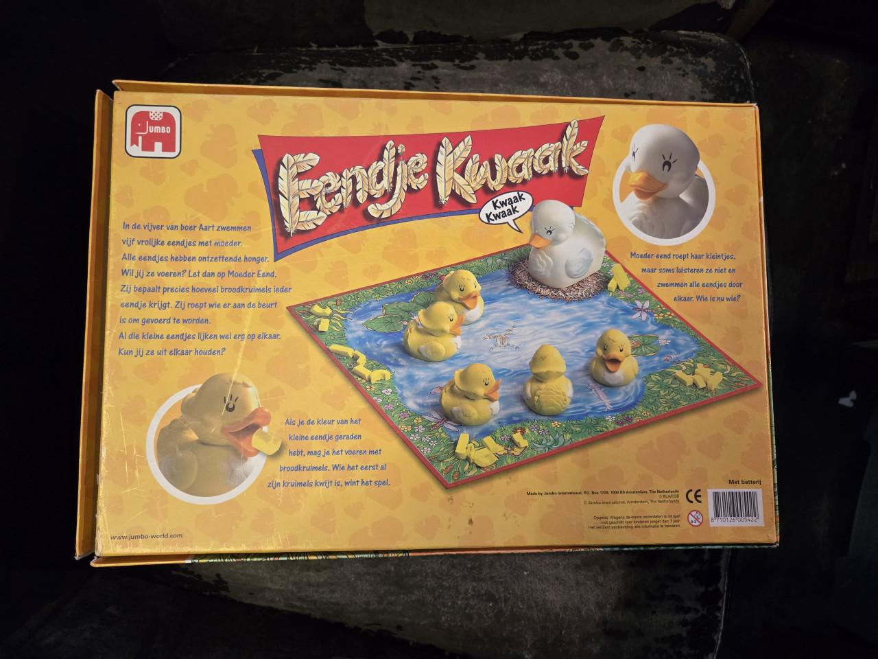 Eendje Kwaak bordspel van Jumbo, +3 jaar 2-4 spelers .