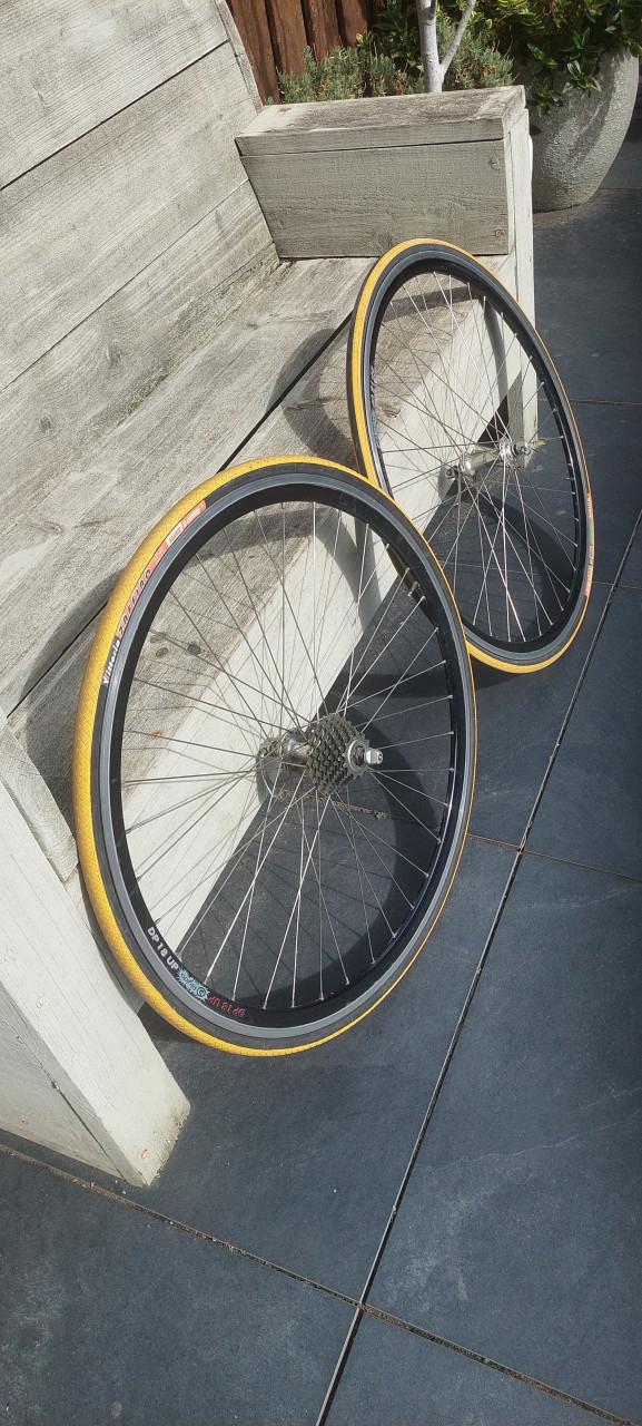 Retro racefiets wielen