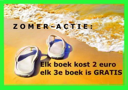 Zomerdeal -> Elk boek kost 2 euro + 3e boek is GRATIS