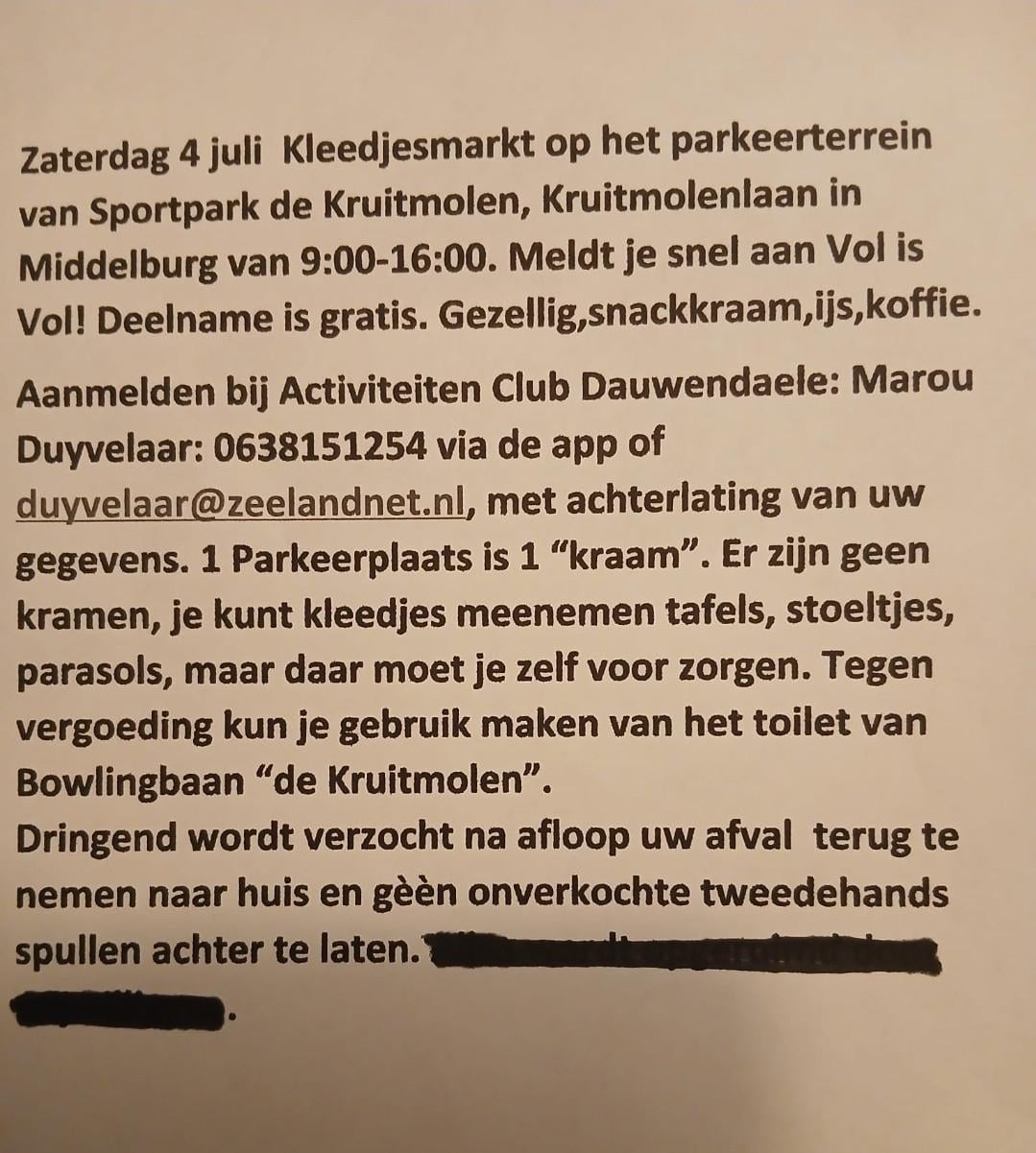 Kleedjesmarkt Middelburg