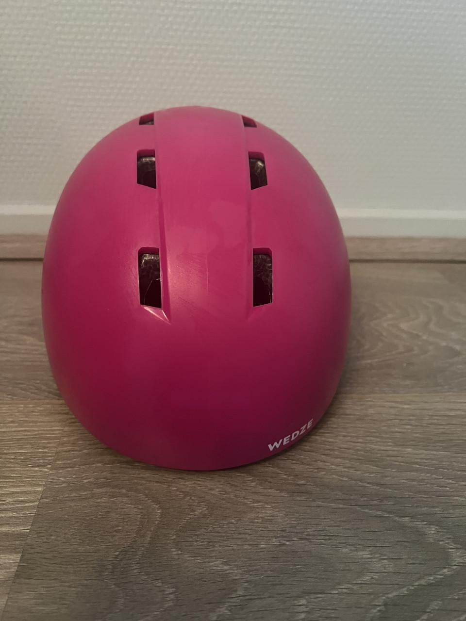 Roze / paarse Wedze skihelm kind 48-52 cm