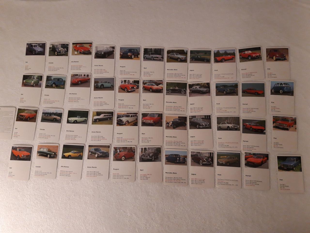 Kwartet: Oldtimers met echte foto's o.a. Alfa, Mercedes, Peugeot, Citroen