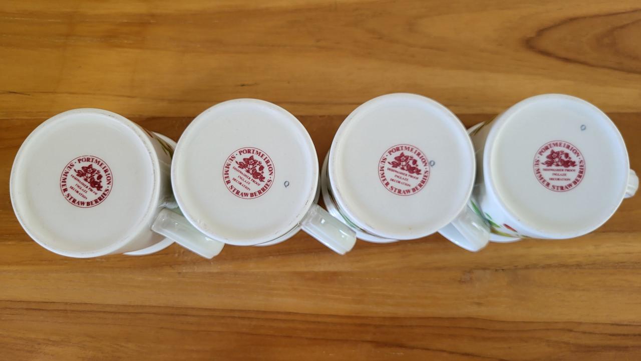 Vintage (1980) set Portmeirion Summer Strawberries