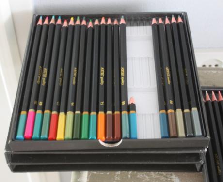 Set potloden in opbergbox