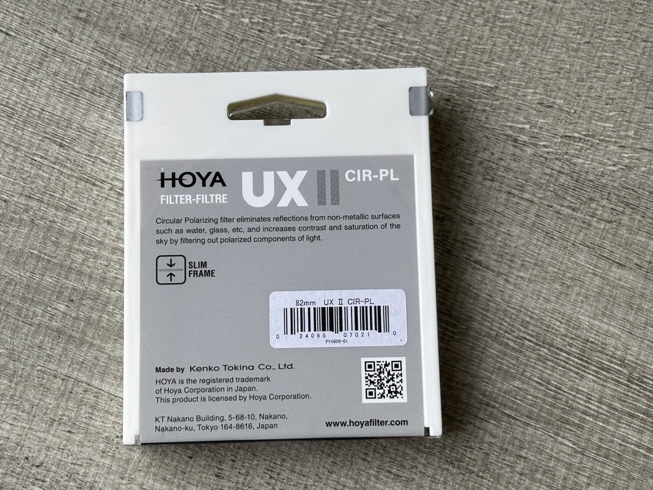 NIEUW Circulair polarisatiefilter 77 mm --> HOYA UX II CIR-PL