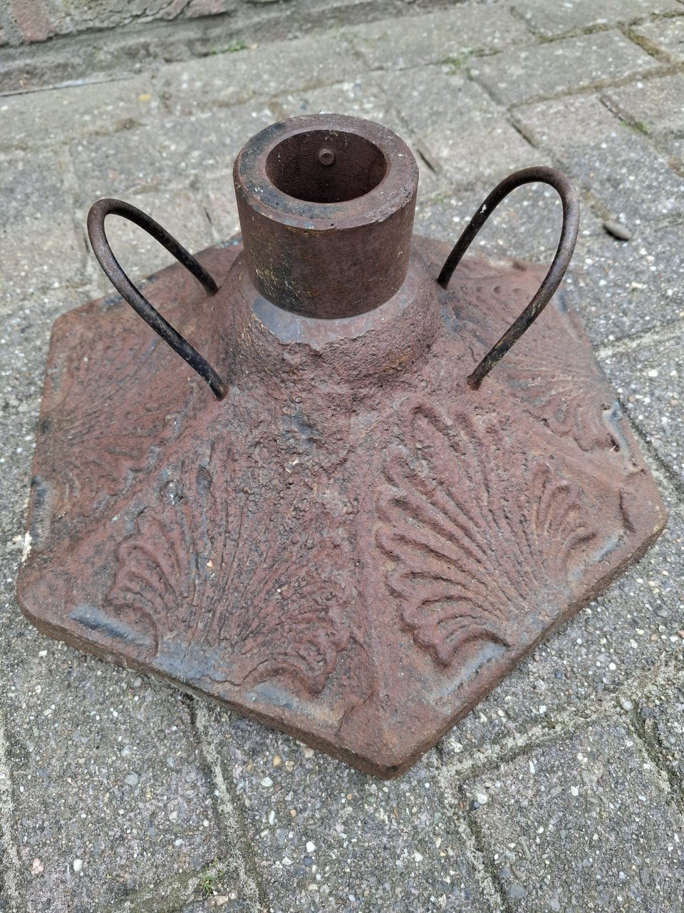 Gietijzeren parasolvoet