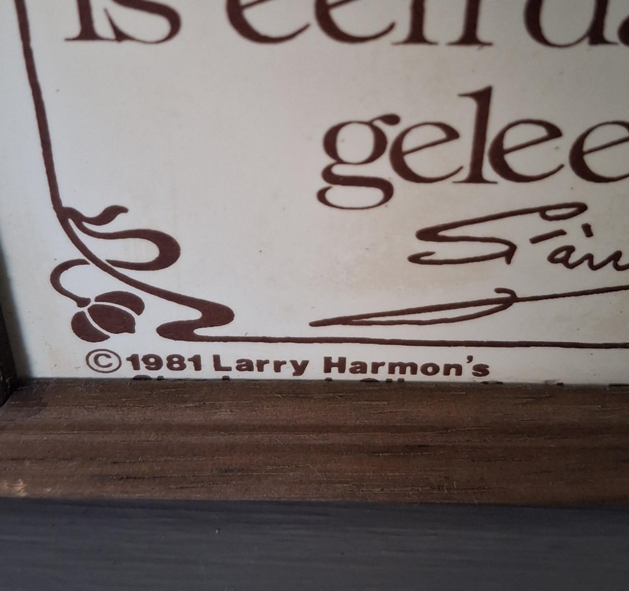 Vintage Spreukentegel: Laurel & Hardy