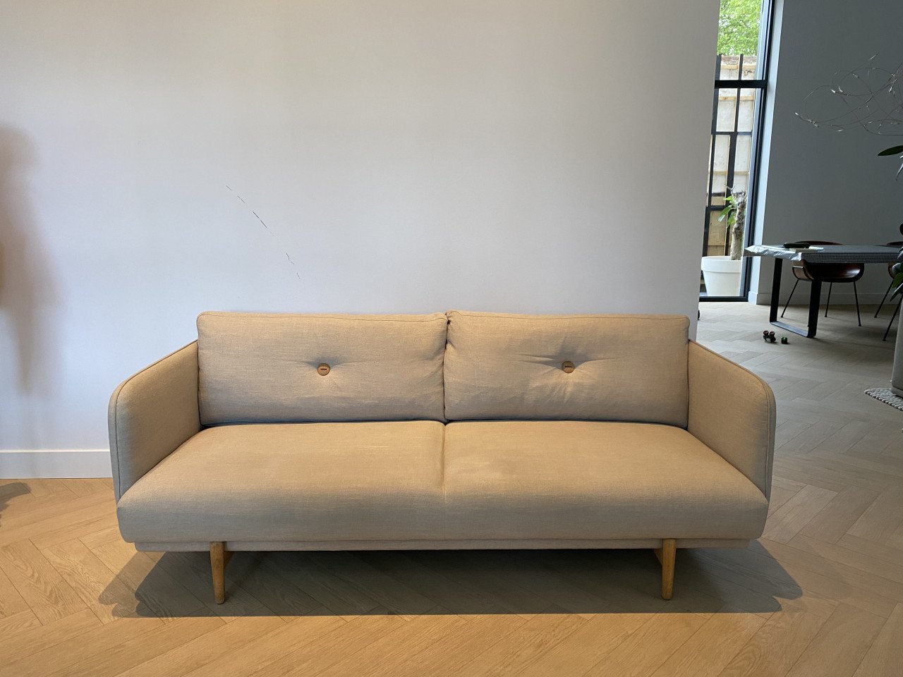 2,5 zits designbank Wendelbo zandkleur