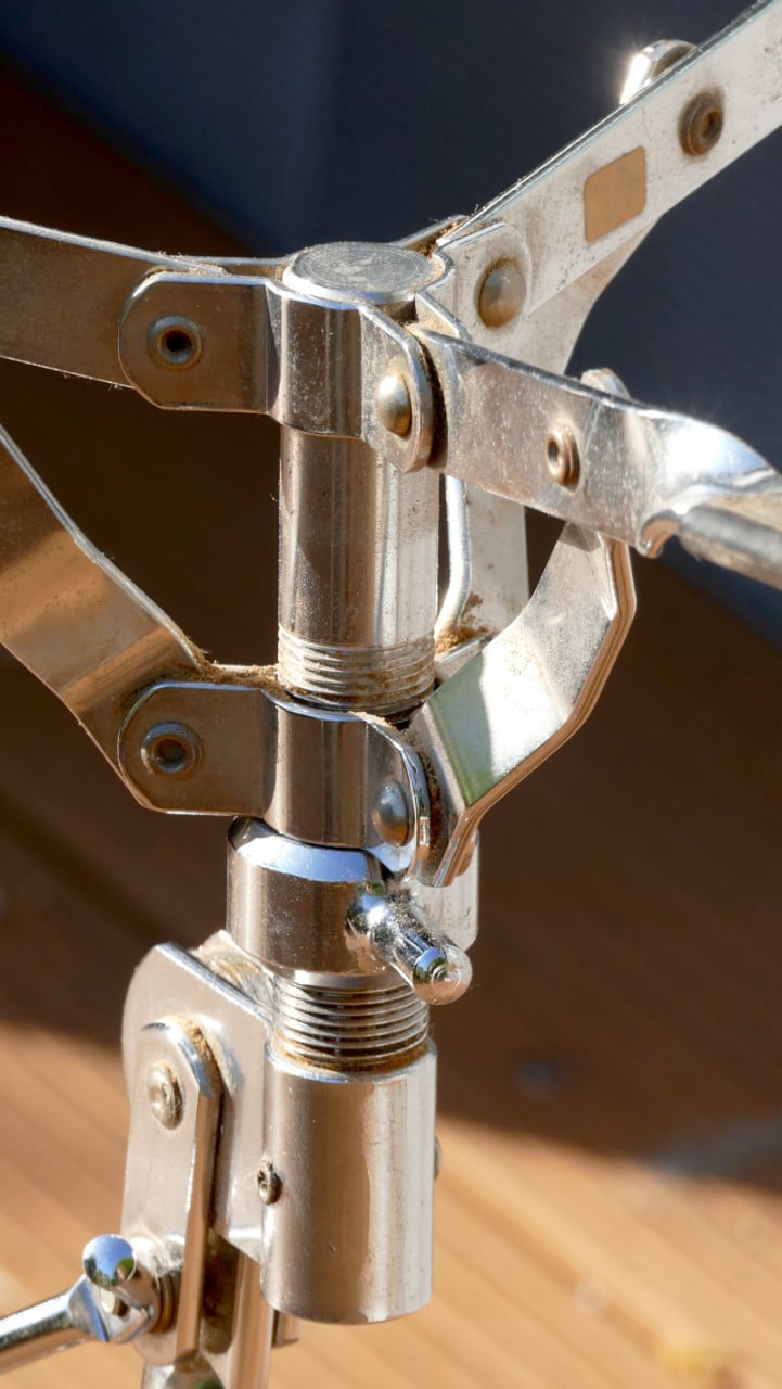 Snaredrum oa Pearl, 70's; met goed statief; gebruikt, in goede staat