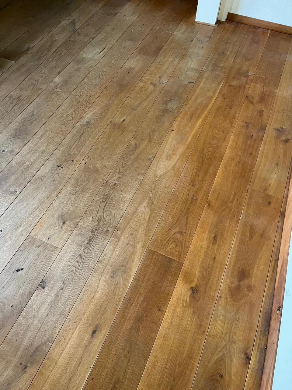 Mooie eikenhouten vloer