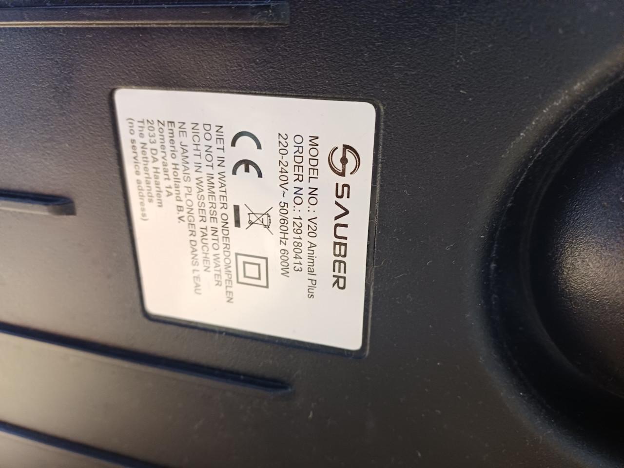 SAUBER COMPACTE STOFZUIGER POWER PLUS MOTER