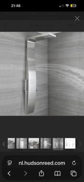 Hudson Reed douche paneel RVS