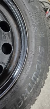 4 x 108 stalen velg met winterbanden