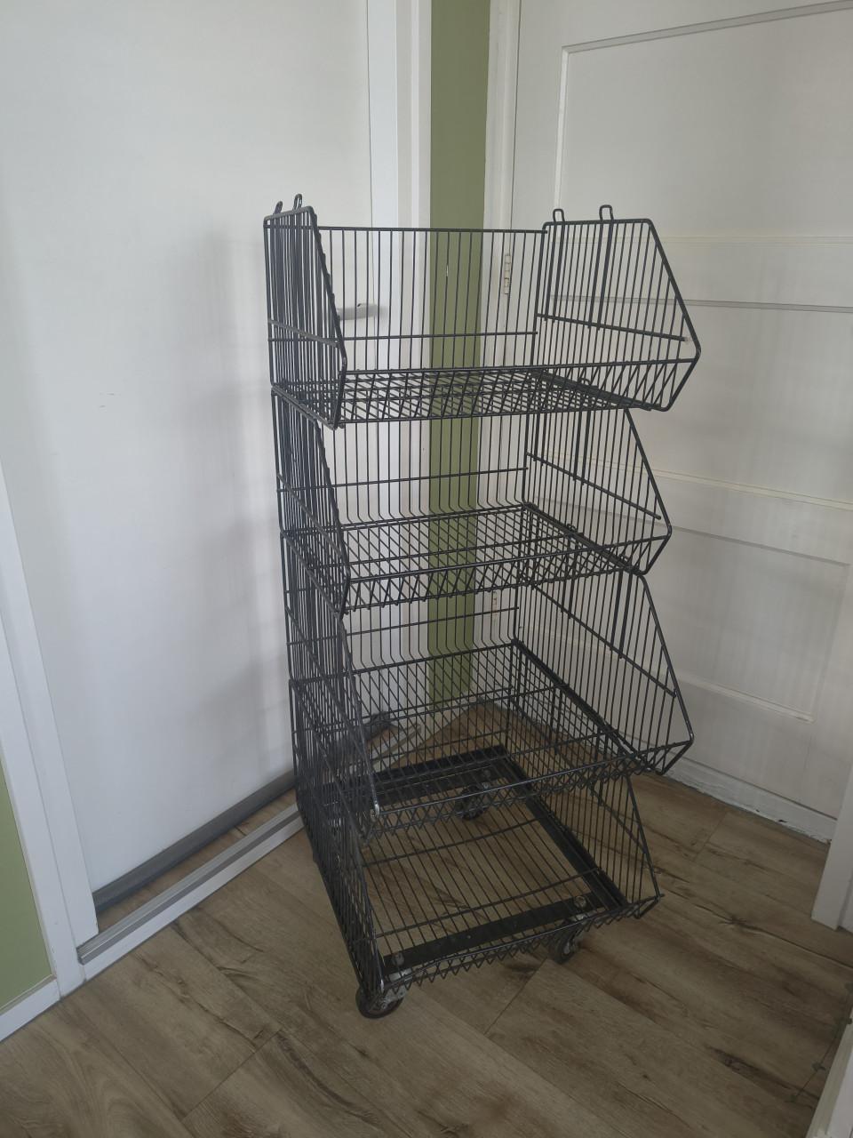 Prachtige, stevige metalen verkoop display, snack verkoopkar