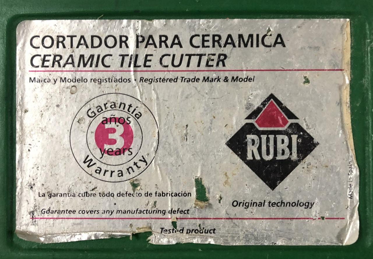 Tegelsnijder RUBI TS-50